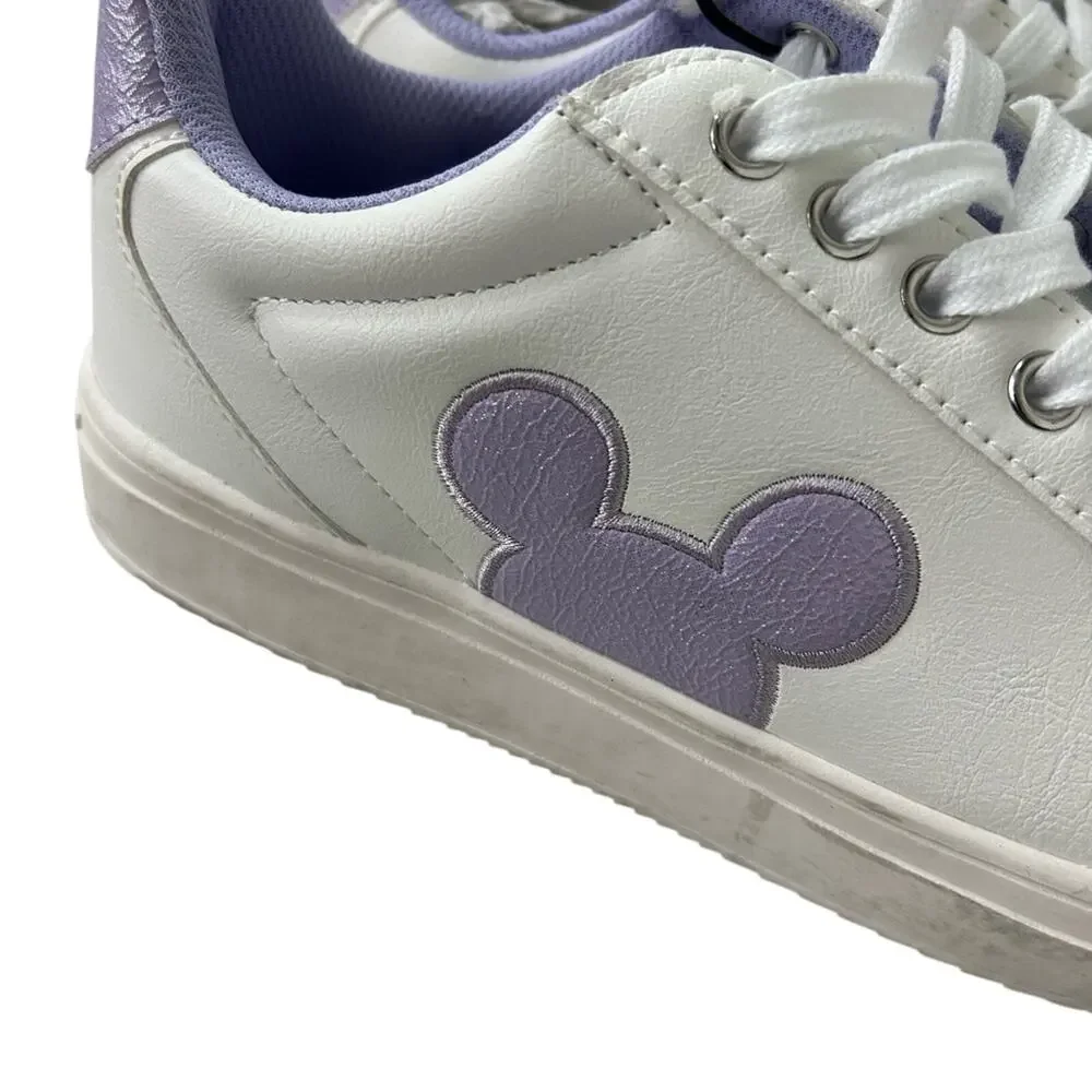 NWT Disney Women’s Court Sneakers in Purple and White
